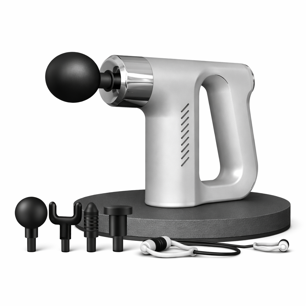 WELLUVEA Interchangeable Massage Therapy Gun with accessories