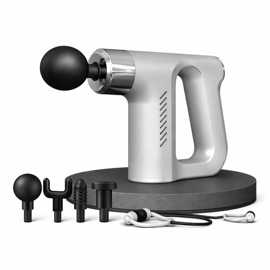 WELLUVEA Interchangeable Massage Therapy Gun with accessories